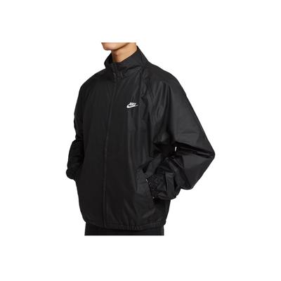 Sportswear Men's Woven Full-Zip Jacket Black Loose Fit Lightweight Casual Outerwear HV1140-010
