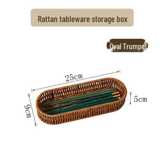 Chopstick Storage Basket: Countertop Holder with Water Drainage for Chopsticks, Knives, Forks, and Spoons.