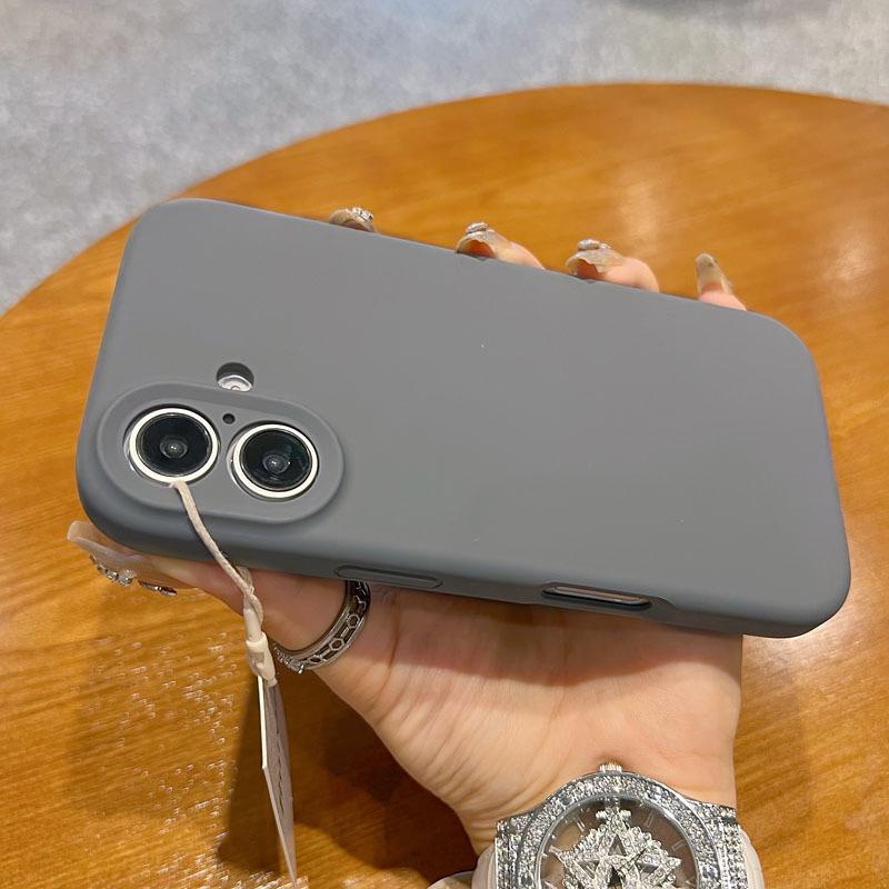 Applicable To iPhone11 Mobile Phone Case, Liquid Silicone Simple Solid Color Apple 11promax Lens All-inclusive Anti-drop Case