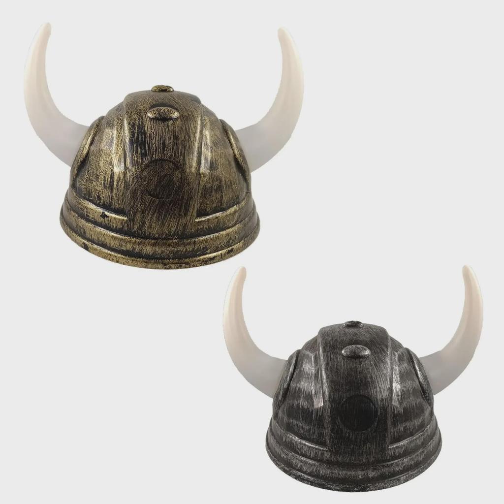 Piccolo Copricapo da Guerriero Pirata/Vichingo/Romano/Samurai con Corna