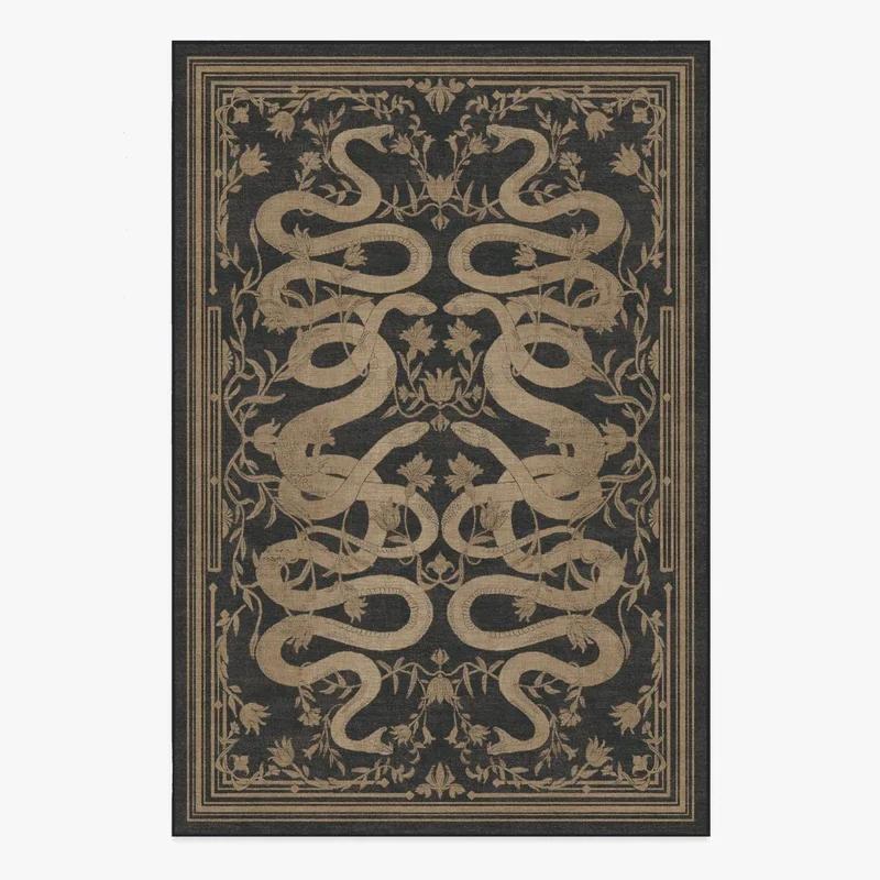

Large Size Machine Washable Carpet Jungle Elk Animal Retro Rug for Living Room Bedroom Home Decoration 50x80cm