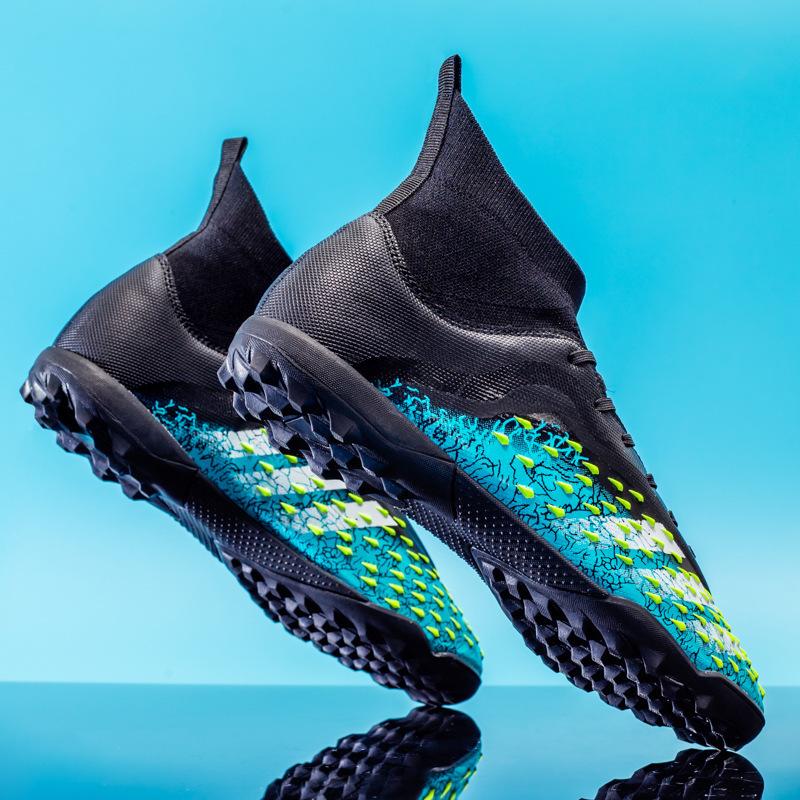 Shoes Women's Football Shoes Broken Nails Shoes Football Shoes Long Nails Foreign Trade 14 Training High Help Students Men's Large Size