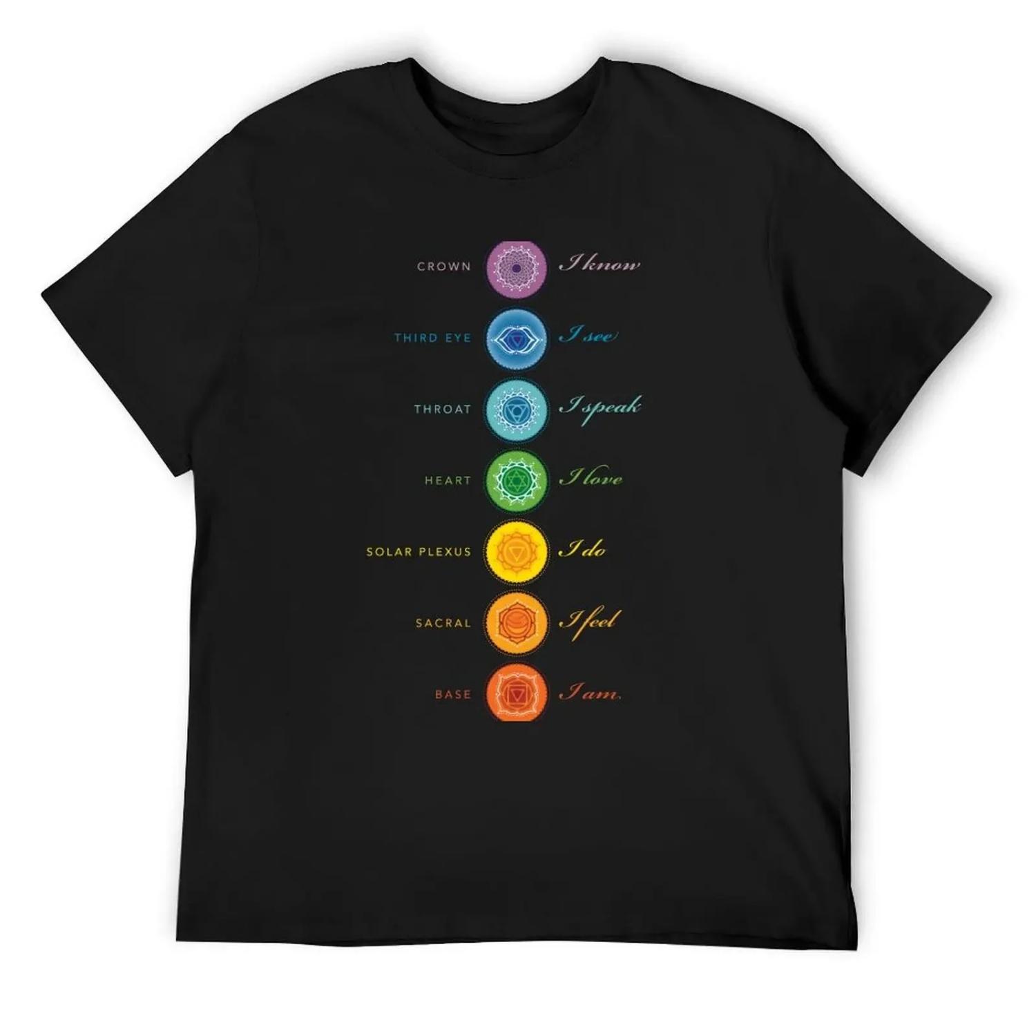 Chakras + affirmations T-Shirt sweat sublime Man t-shirt mens tall t shirts S
