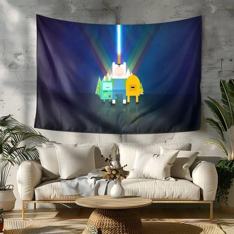 Tapestry is a colorful cartoon based on Adventure Time. 75x100