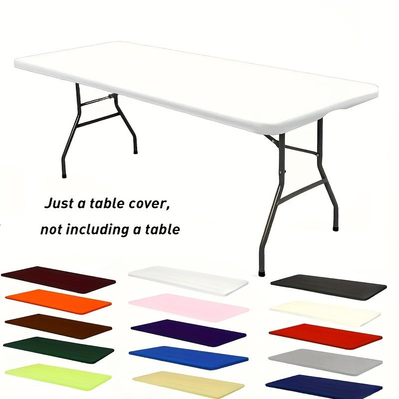 Stretchable Polyester Tablecloth, Wrinkle-Resistant and Washable, For Parties, Banquets, Picnics, Wedding Decorations