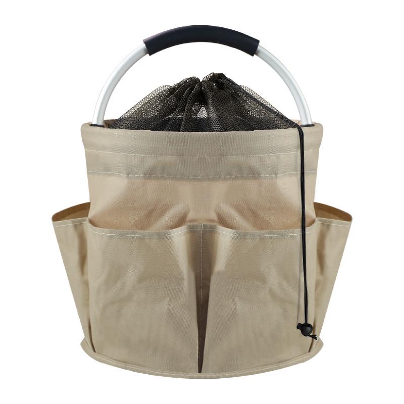 Lightweight Foldable Beach & Picnic Basket - Portable Handheld Storage and Wash Bag