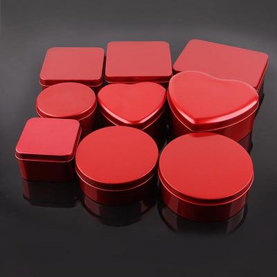 Scatola Regalo Piccola Quadrata Rossa per Caramelle Matrimoniali