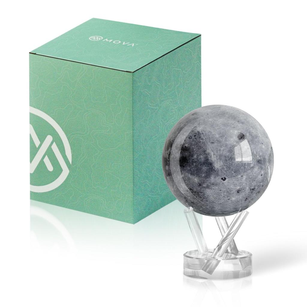 MOVA Astronomical Orrery Space Series Moon with Base Solar Powered Rotating Orrery Unique Gift Home Office Decoration for Men Women Kids 11.5cm (4.5")
