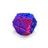 3D Printed Gradient Multi-Faceted Stress Relief Puzzle Cube with Textured Surfaces and Interlocking Parts for Sensory and Focus Enhancement