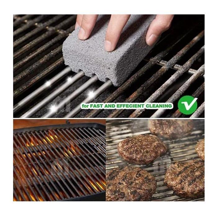 1 Pièces Pierre de Nettoyage pour Barbecue, Réutilisable Blocs Briques de Nettoyage, Bloc de Nettoyage de Pierre Ponce, Nettoyer