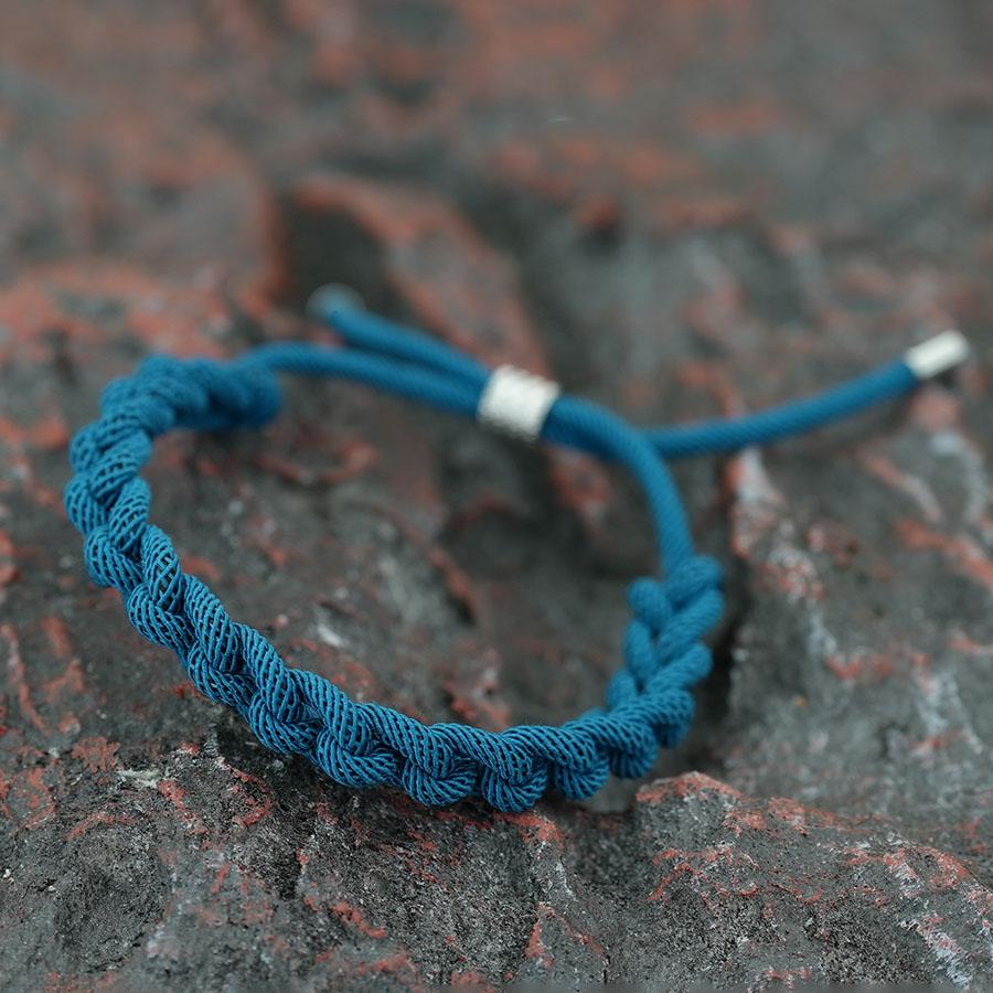 Noter Jedinečný pletený náramek z jednoho vlákna Nastavitelný Unisex Vybraná šňůrka třídy A 3 mm 6 barevných variant Párové náramky na zápěstí