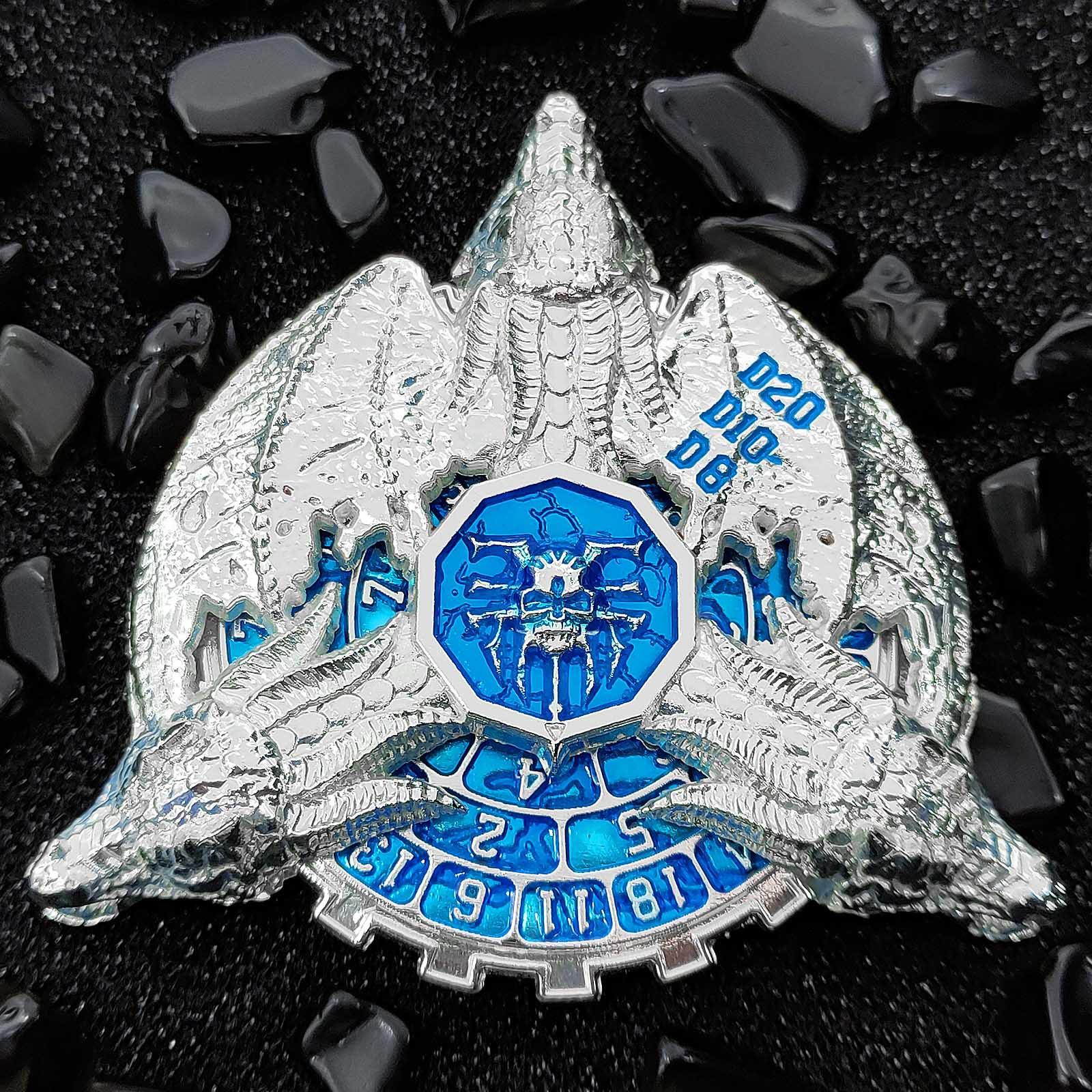 

Голова дракона Череп Вращающиеся игральные кости Древний Fidget Spinner DND RPG Настольные игровые аксессуары для Dungeons and Dragons