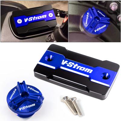 Pour SUZUKI Vstrom 650 1000 DL650 DL1000 250 DL250 2004- Bouchon de réservoir de liquide de frein avant bouchon de réservoir et bouchon de remplissage