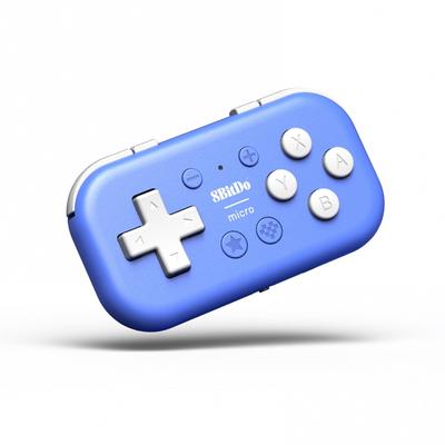 8Bitdo Micro Bluetooth Gamepad Pocket Size Mini Controller for Switch, Android, Raspberry Pi, Supports Keyboard Mode (Blue)