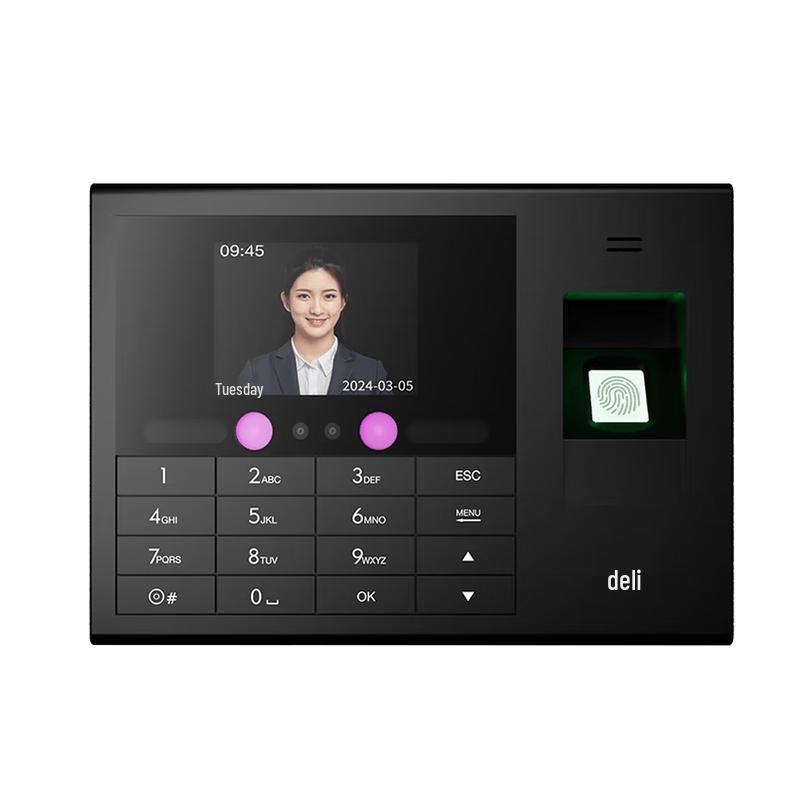 

Deli 3765 PRO Face & Fingerprint Attendance Machine CN plug (adapter included)