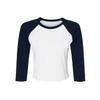 Bella + Canvas Womens/Ladies Baby Micro-Rib Raglan 3/4 Sleeve T-Shirt