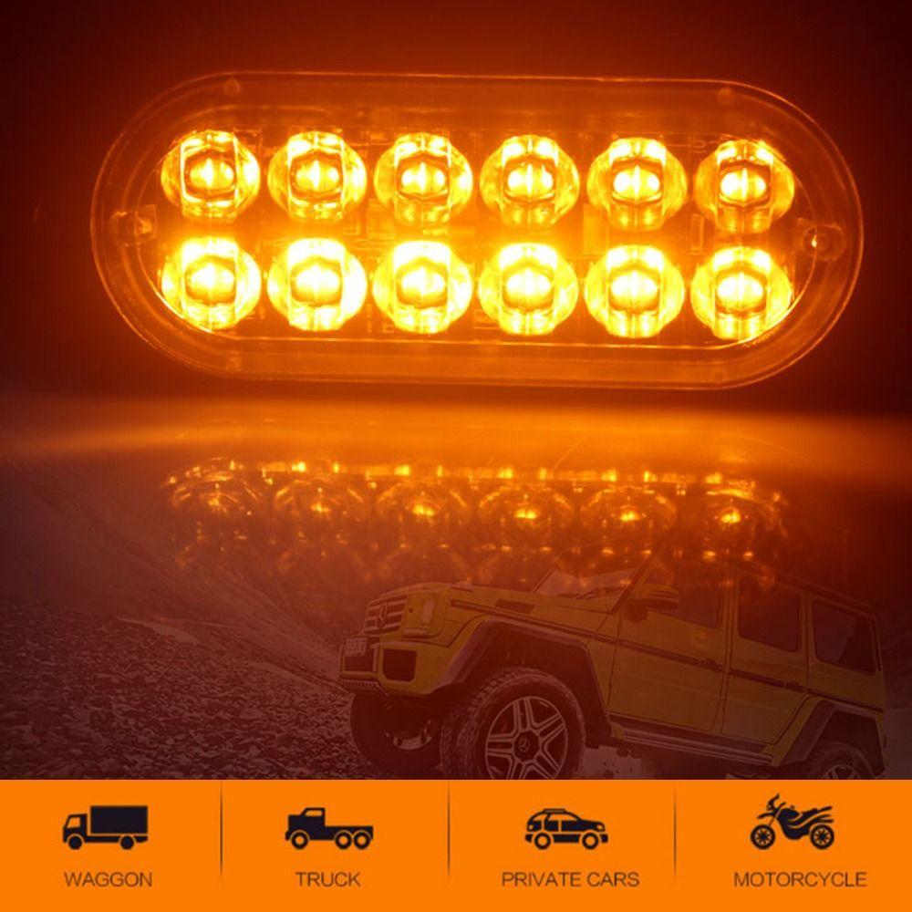 Lorry Warning Tail Light 12V 24V 12LED LED Side Marker Indicator Light Auto Car External Lights