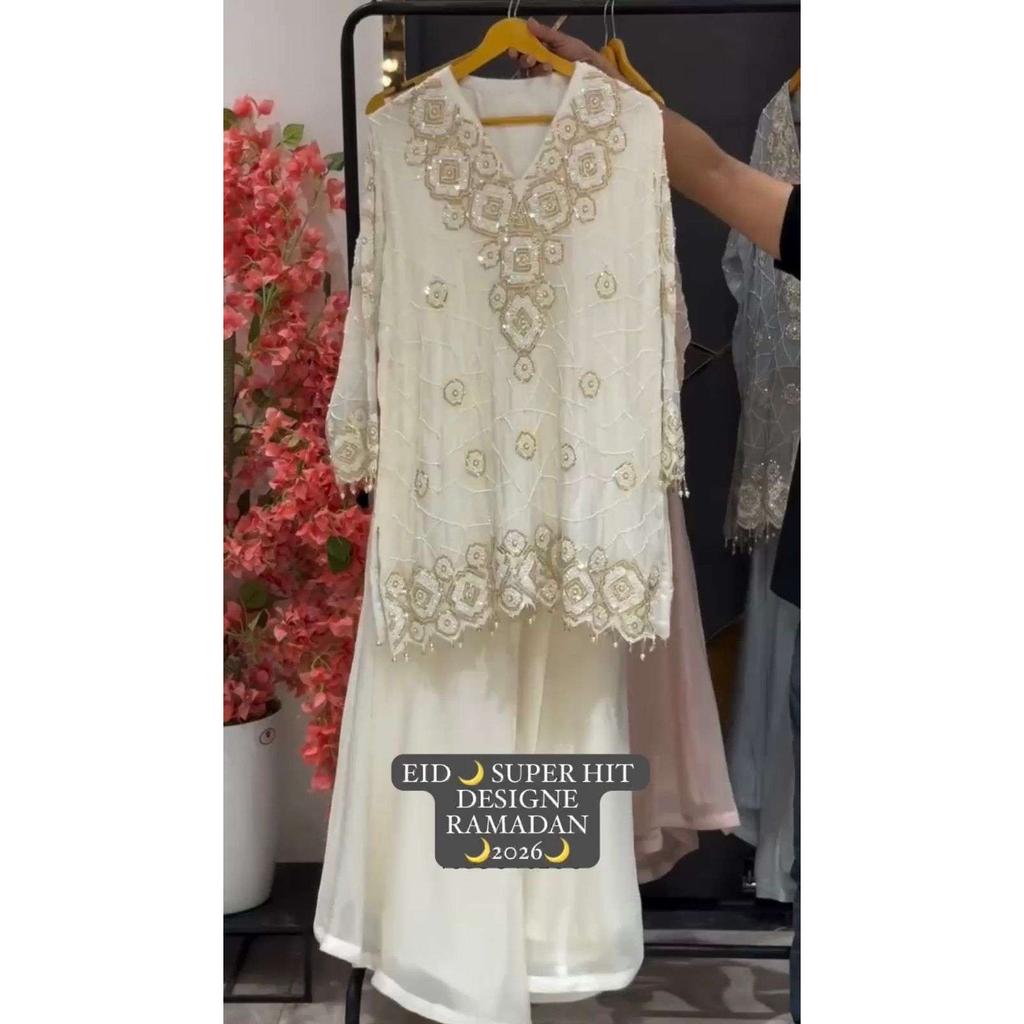 Pakistani Designer Ethnic Salwar Kameez Indian Bollywood Top Palazzo Suit Dress