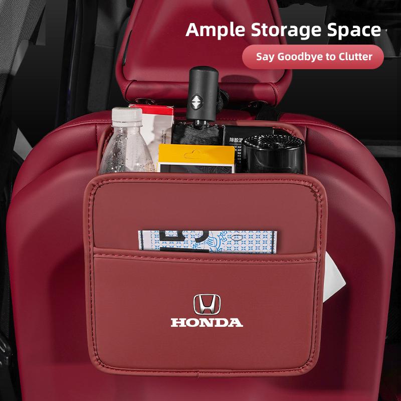 Car Seat Backrest Upgrade Storage Box Tissue Bag Bracket For Honda CRZ 5th City CRX Pilot Accord Jazz HRV Stepwgn Prelude Vezel ajt256