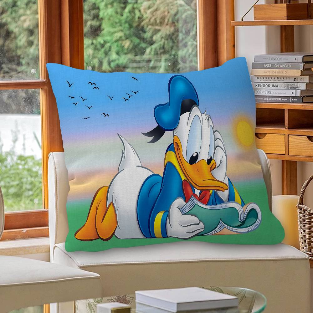 D-Donald D-Duck Personalized Picture Text Home Decorative Pillows Household Gifts 45x45cm