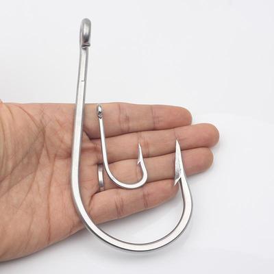 Stainless Steel Fishing Hooks 7731 Big Game Thick Tuna Bait Fishing Hook Sea Shark Extra Strong Saltwater