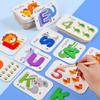 And Alphabet Wooden Number Matching Puzzle For Kids Preschool Education Play