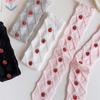 Baby Girls Long Tube Socks Spring Autumn Summer Thin Kids Strawberry Printed Socks Over Knee Length Stockings