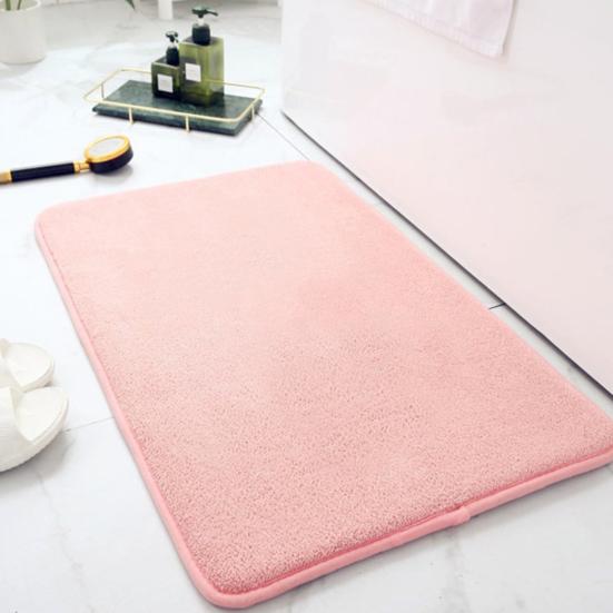 Bathroom Rug Mat Soft Microfiber Bath Rugs Non-Slip Thick Water Absorbent