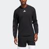 adidas Printed Logo Crewneck Long Sleeve T-Shirt Men Tops Black DU1037