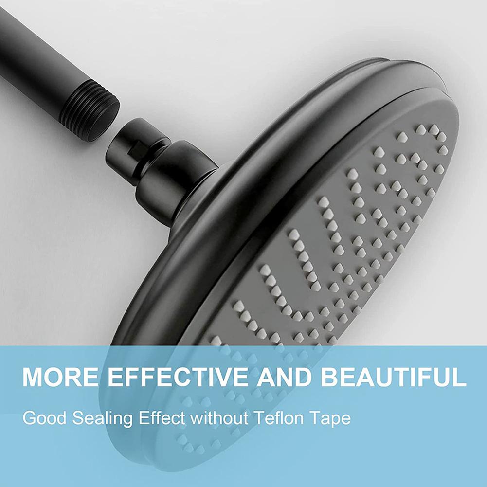 10cm Leak-proof Shower Bracket With Flange Ceiling Mount Shower Head Extension Male G1/2 Connectors Shower Head Arm Extension