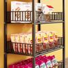 4-Tier Mobile Food Display Shelf