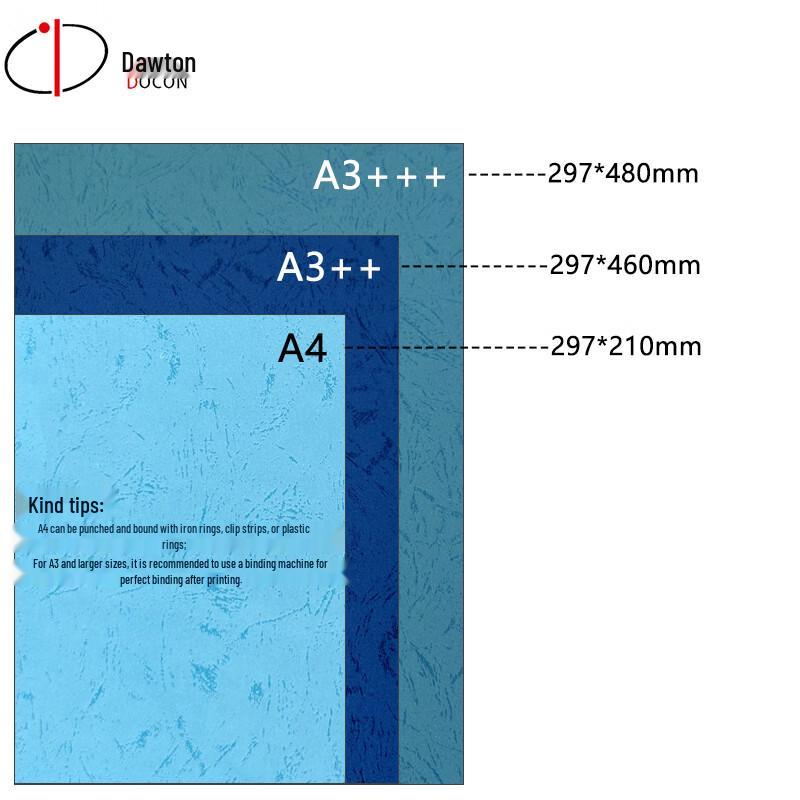 DOCON A3++ Flat Leather Grain Binding Cover Paper CN plug (adapter included)