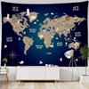 26-1 Tapestry Wall Hanging Retro Cartoon Map Psychedelic Boho Kids Room Background Room Decoration