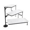 3 Tier Dessert Stand Fruit Display Tray Metal Frame Dishwasher Safe Easy Assembly and Disassembly Self Serve Pastry