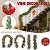 Christmas Norfolk Wreath PE Soft Rubber Texture Needles And Pinevine Christmas Decoration