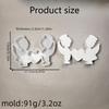 Elegant Sturdy Silicone Mould Featuring Boy and Girl with Heart Ornament for Creative Jewelry Making and Decoration