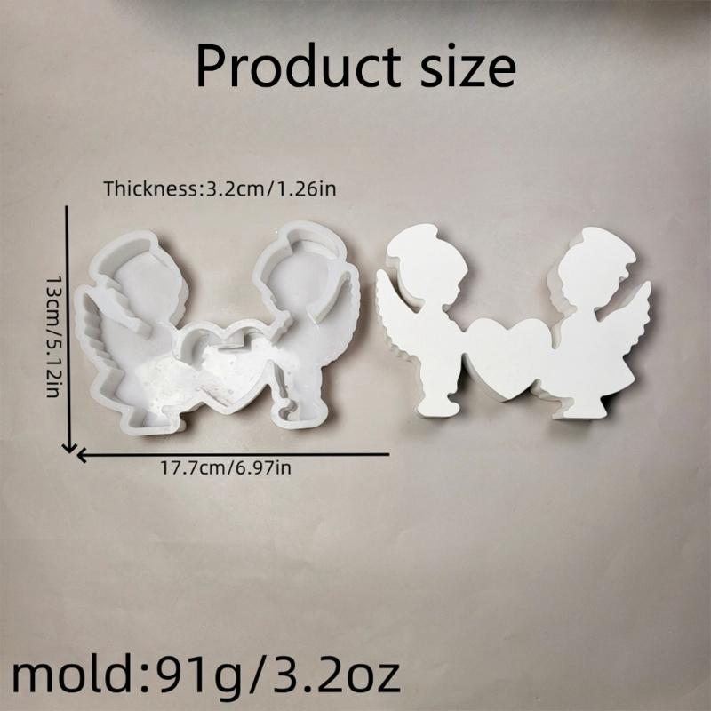 Elegant Sturdy Silicone Mould Featuring Boy and Girl with Heart Ornament for Creative Jewelry Making and Decoration