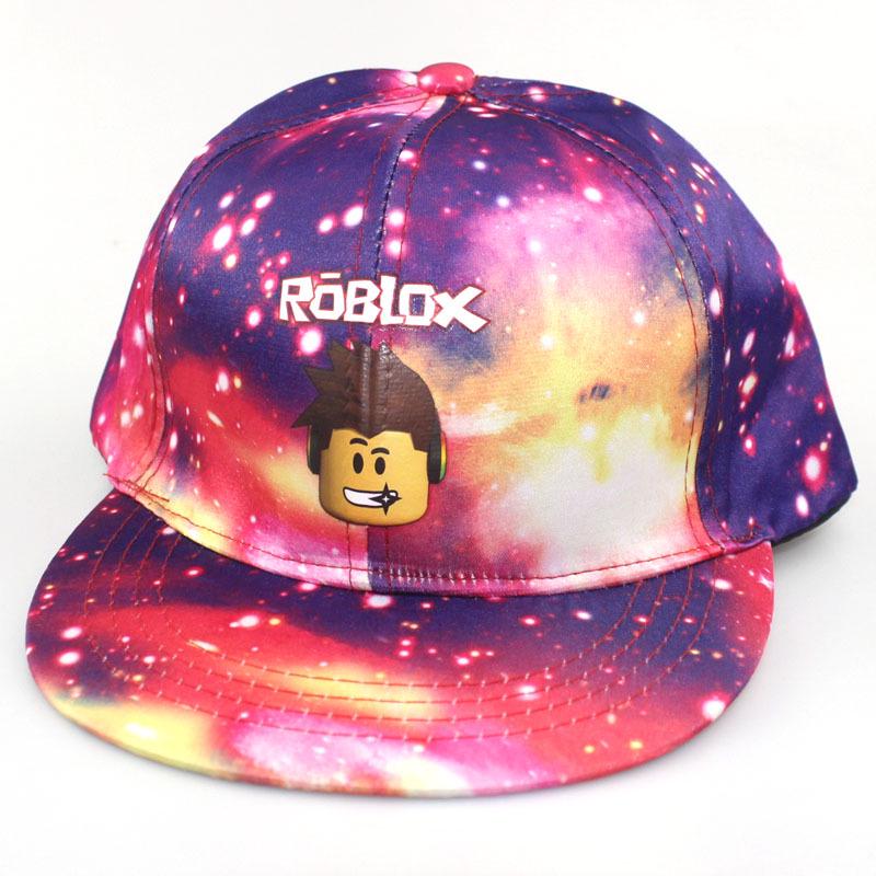 Roblox Starry Sky Street Dance Baseball Cap: Korean Style Flat Brim Unisex Duckbill Hat