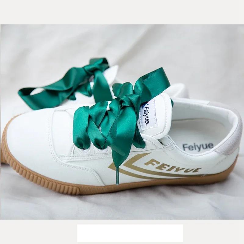 2CM Width Silk Satin Shoelaces Flat Ribbon Shoelace Women Sneakers Boots Shoe laces 22 Colors Length 80CM 100CM 120CM 1Pair