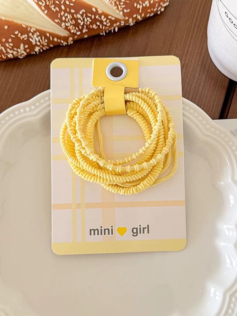 4Pcs Assorted Colors, 2MM Rubber Bands for Hair, Pain-Free Hair Accessories for Girls, Made for Long-Lasting Braids, Ponytails