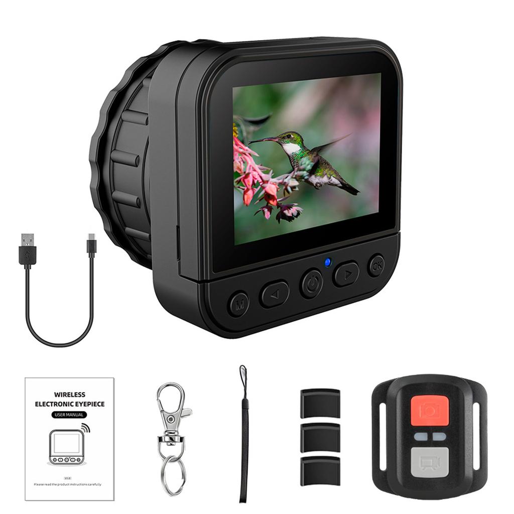 64MP 4K HD 2.4G WIFI Universal Eyepiece Monocular Camera Portable Lightweight for Astrophotography Enthusiast Bird Watching