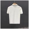 Summer Ice Silk Short Sleeve Polo Shirt For Men Contrast Trim Collar Business Casual Breathable And Quick-dry Cross-border Hot Sale