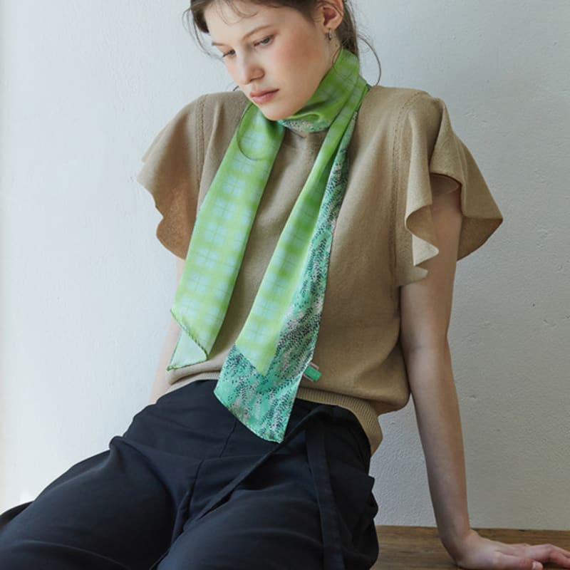 ANA MAISON The Scent of Bom Long Petit Silk Scarf [PML-1420]