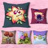 Hot P-Plants Zombies Game Pillow Cases for Bedroom Living Room Sofa Home Decor Polyester Cushion Cover with Zipper