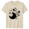 Mystical Mushroom Moon Forest TShirt Celestial Fungi Nature Bohemian