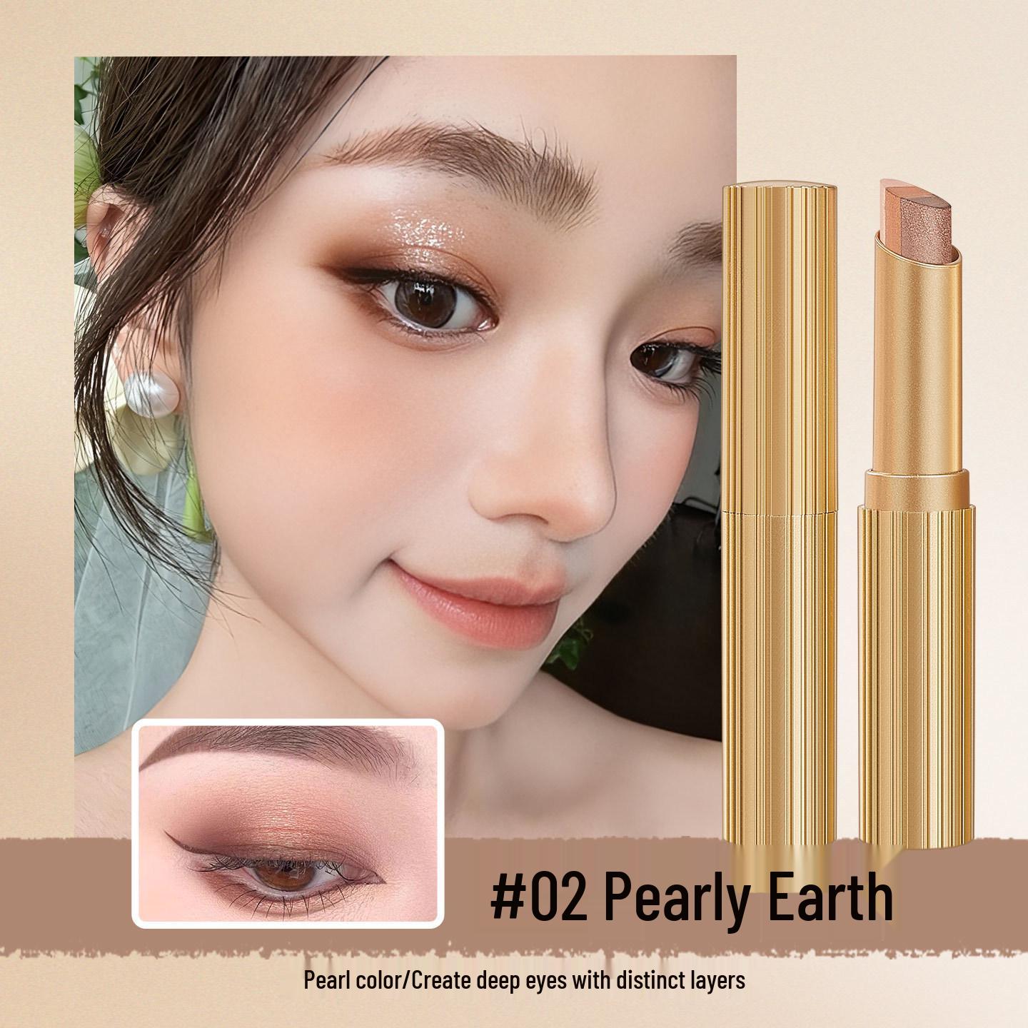 

QXQY Radiant Trio Eyeshadow Stick - Waterproof, Sweatproof, Long-Lasting Makeup 3.5g