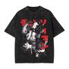 Chainsaw Man Reze Movie Washed T Shirt Streetwear Vintage TShirts Bombs Devil Tees for Men Women New Pure Cotton Graphic