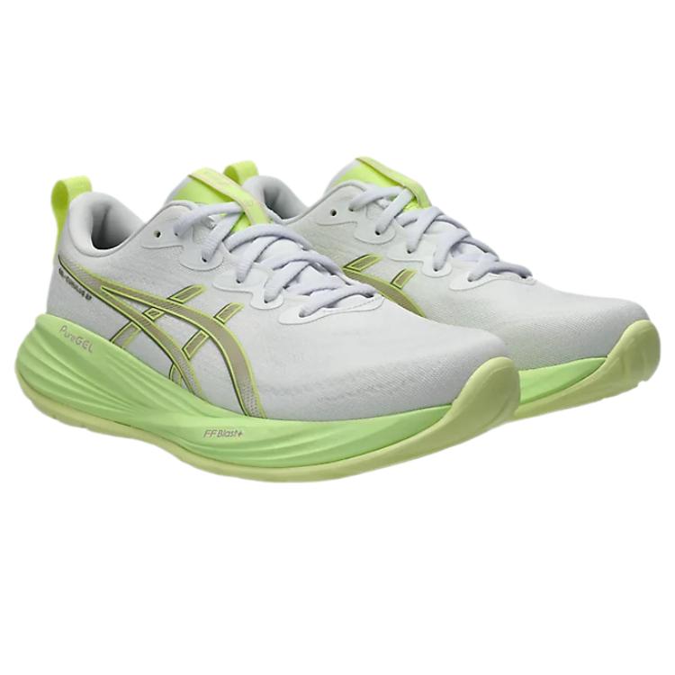 Asics Gel-Cumulus 27 Fashion Comfortable Trendy Minimalist Cushioning Low-Top Running Shoes Women sneaker Gray Green 1012B772-102