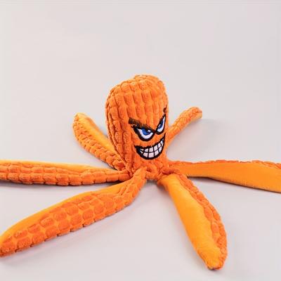 Interactive Squeaky Octopus Plush Toy for Dogs Cats Durable Chew-Proof Pet Toy with Mental Stimulation Non-Toxic Soft Material
