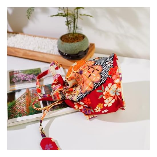 [Lapimou] Drawstring Bag, Yukata Drawstring, Kimono Accessory, Hakama, Kimono, Coming of Age Ceremon